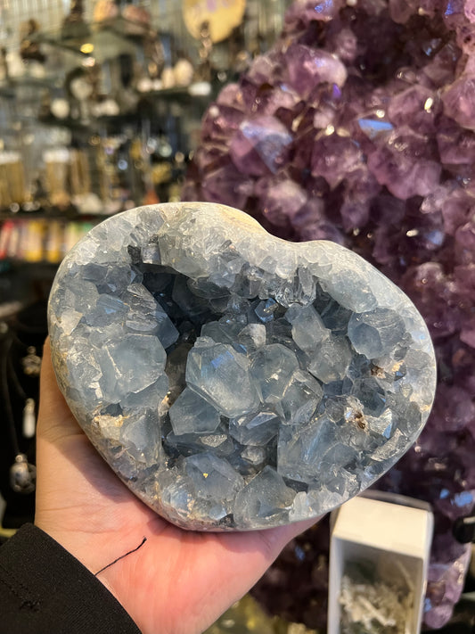 Madagascar Blue-Gray Celestite Cluster