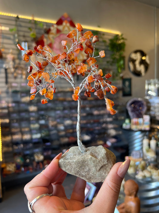 Carnelian Gemstone Tree