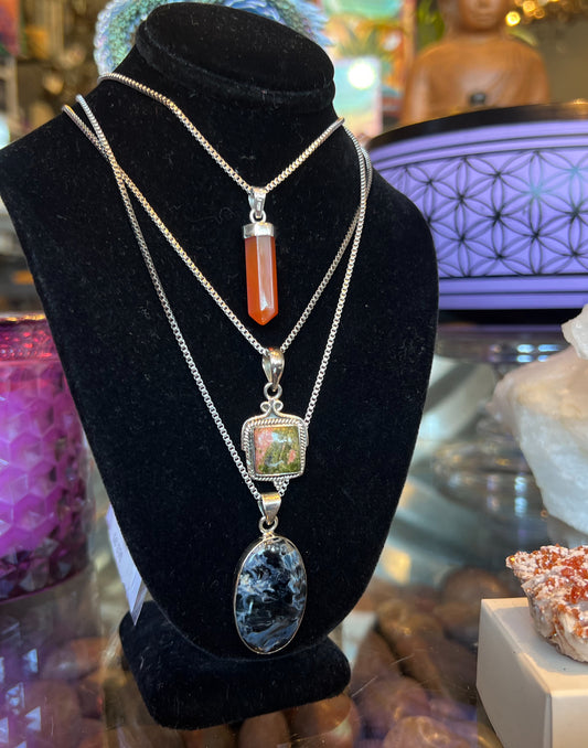 Assorted Gemstone Pendants