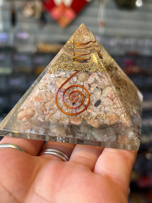 Sunstone Orgone Pyramid