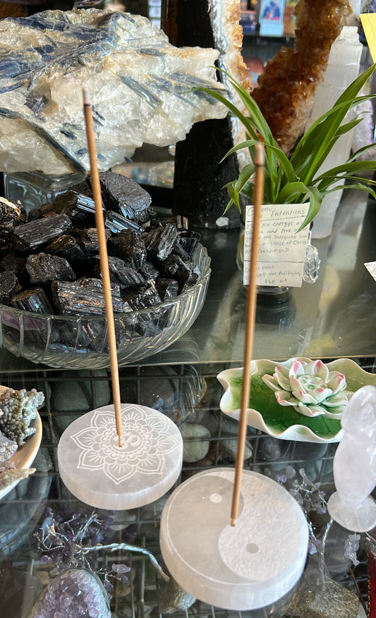 Selenite Incense Burners
