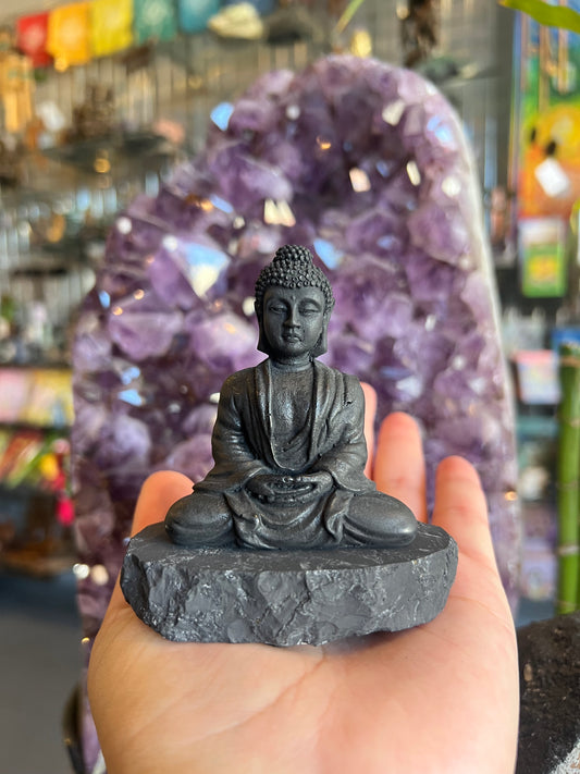 Shungite Buddha Figurine