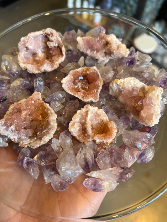 Pink Amethyst Clusters