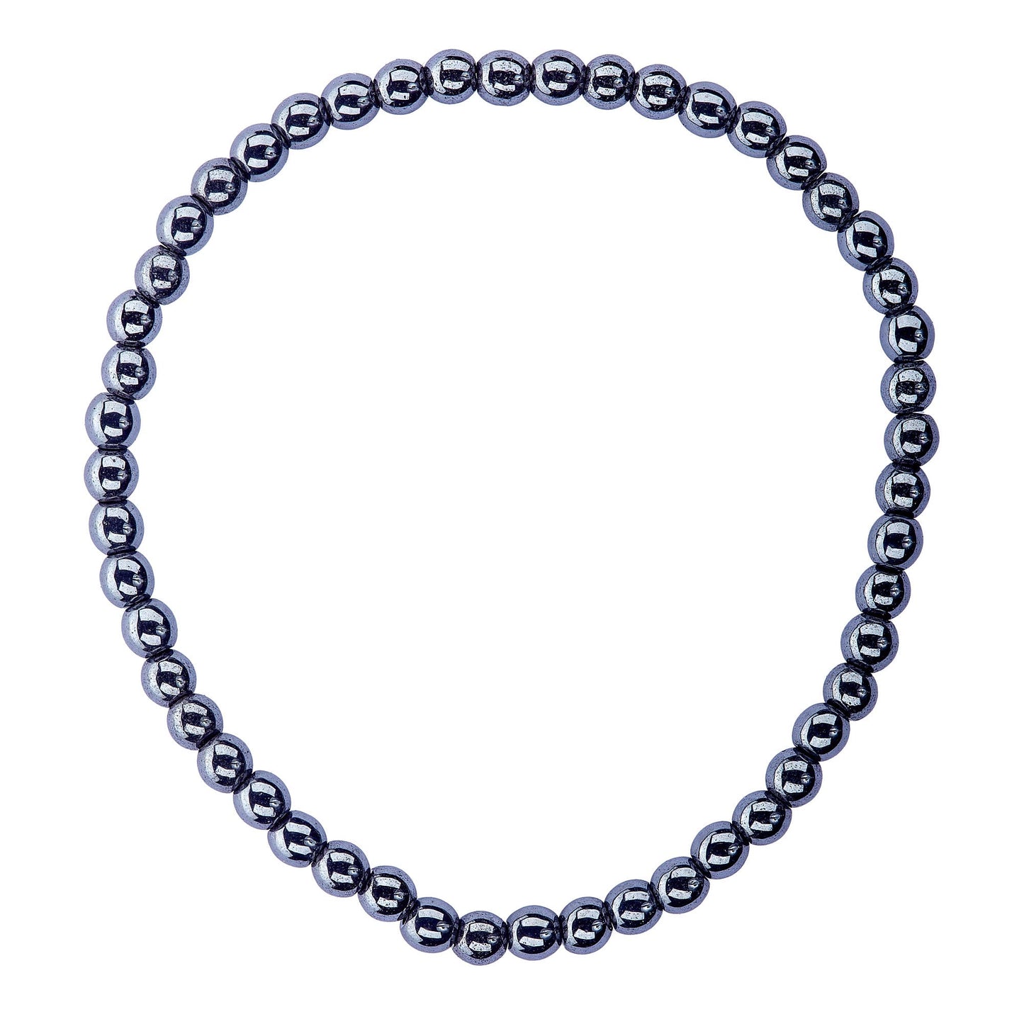 Hematite -Crystal Bracelet - 4mm