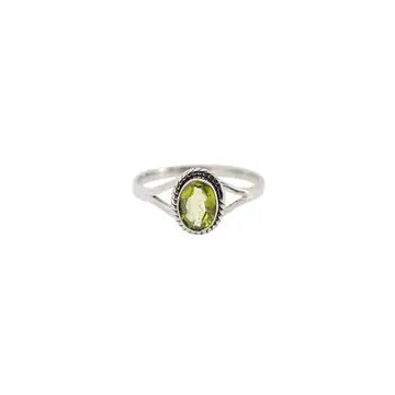 Peridot Sterling Silver Ring