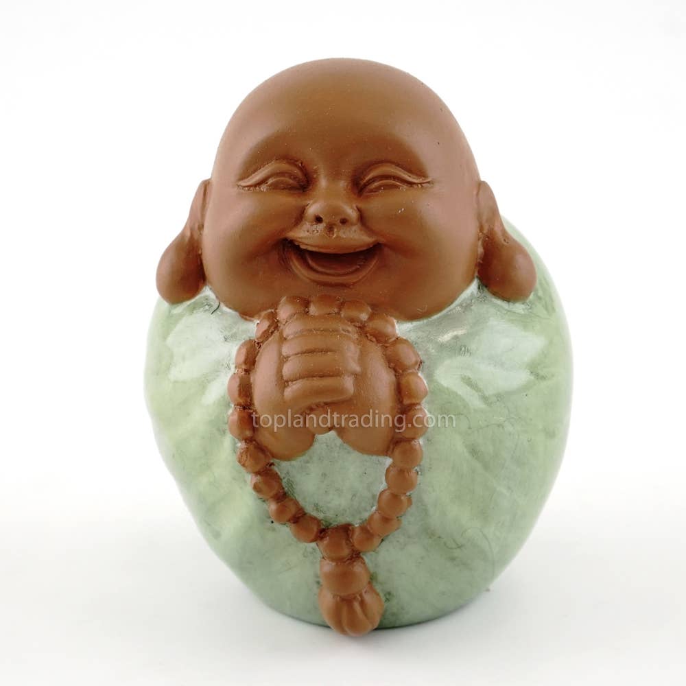 Happy Buddha With Prayer Beads