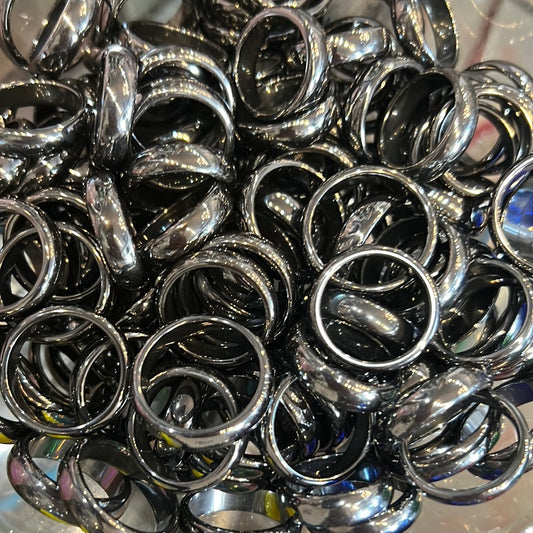 Hematite Rings-6mm