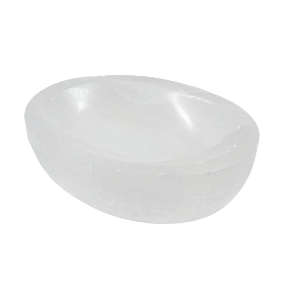 Selenite - Oval Trinket Holder