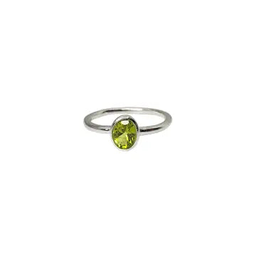 Peridot Sterling Silver Ring