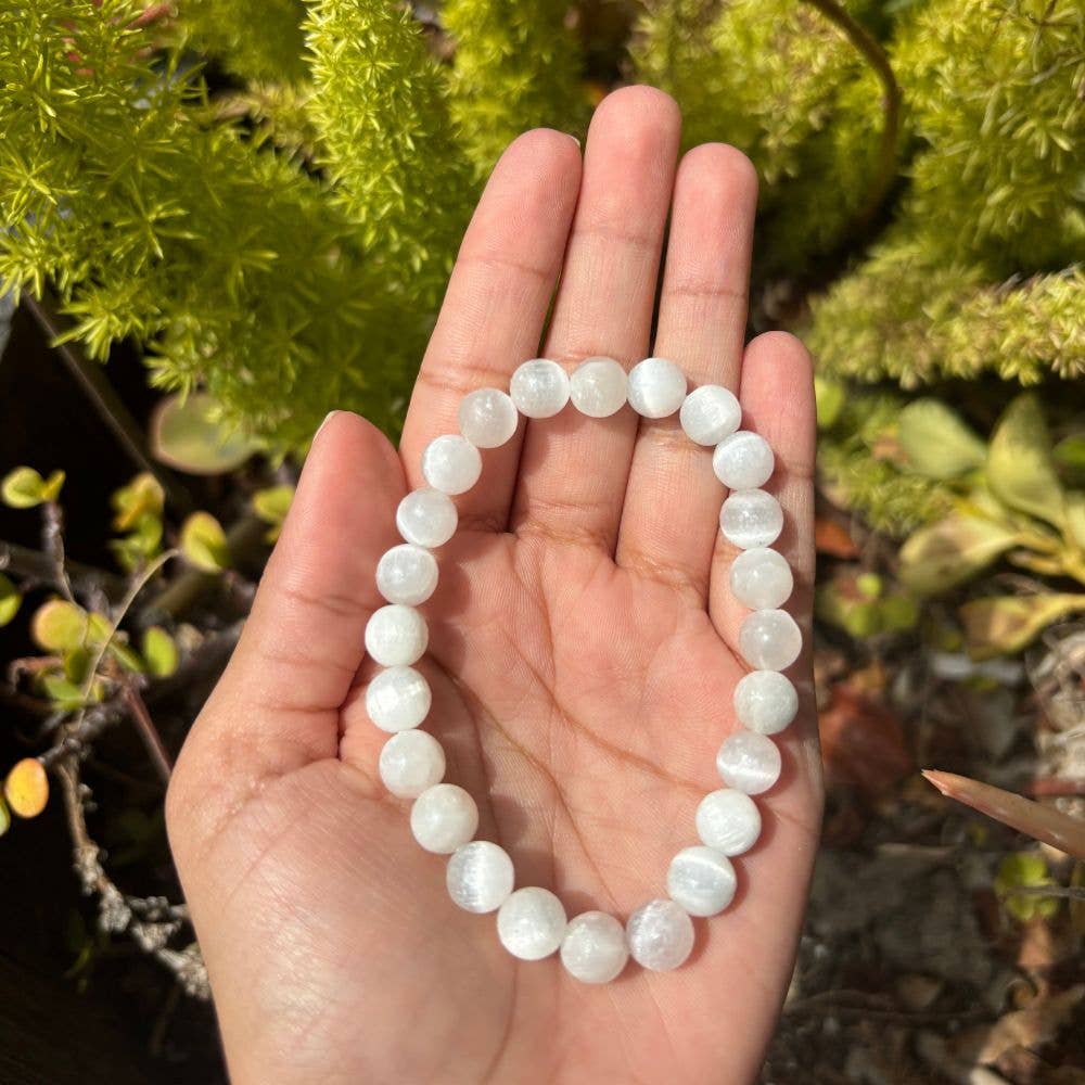 Selenite -Crystal Bracelet - 8mm