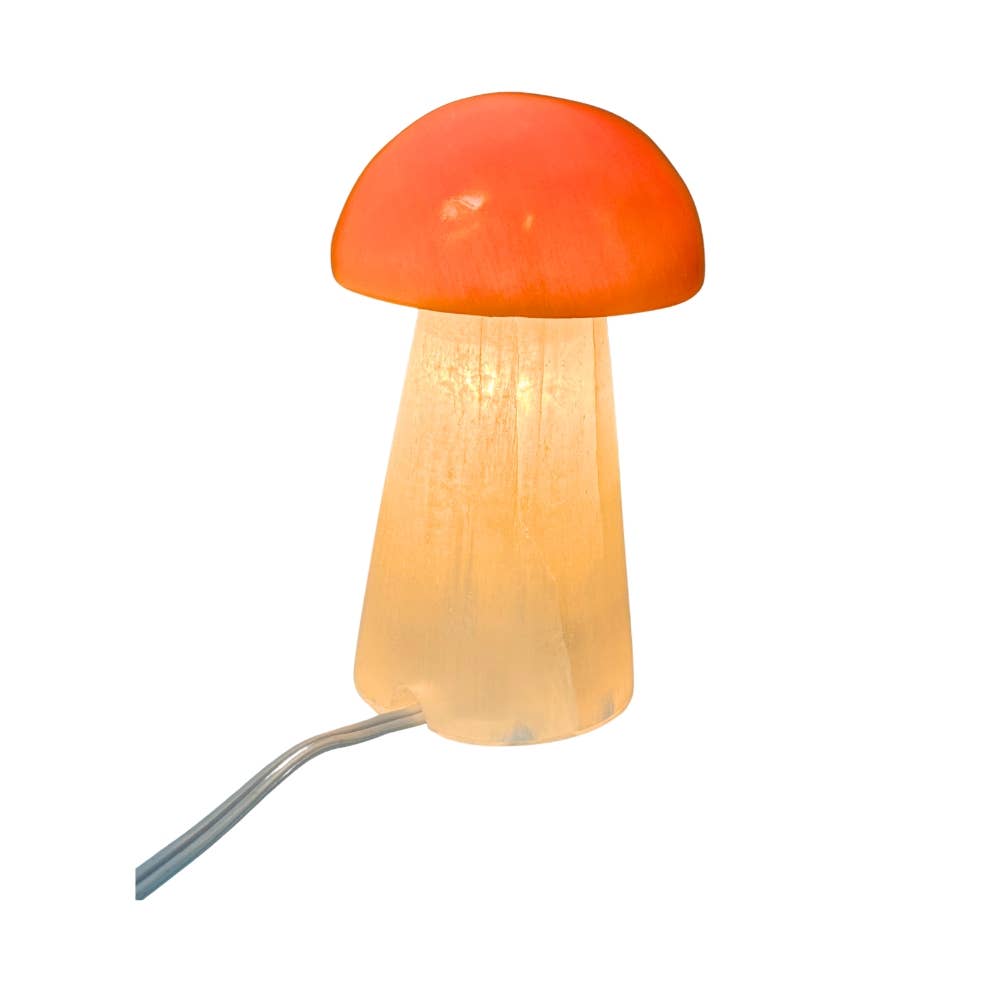 Selenite - Lamp, Mushroom