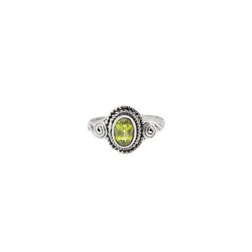 Peridot Sterling Silver Ring