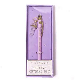 Elevated Crystals Pen with Quartz Charm