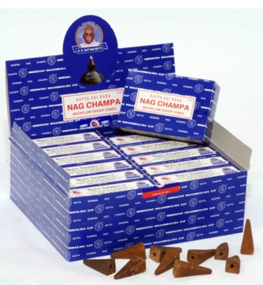 Satya Nag Champa Backflow Cones-Nag Champa