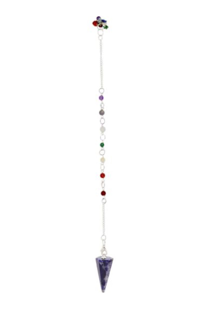 Pendulum Chakra Chain Hexagonal Sodalite