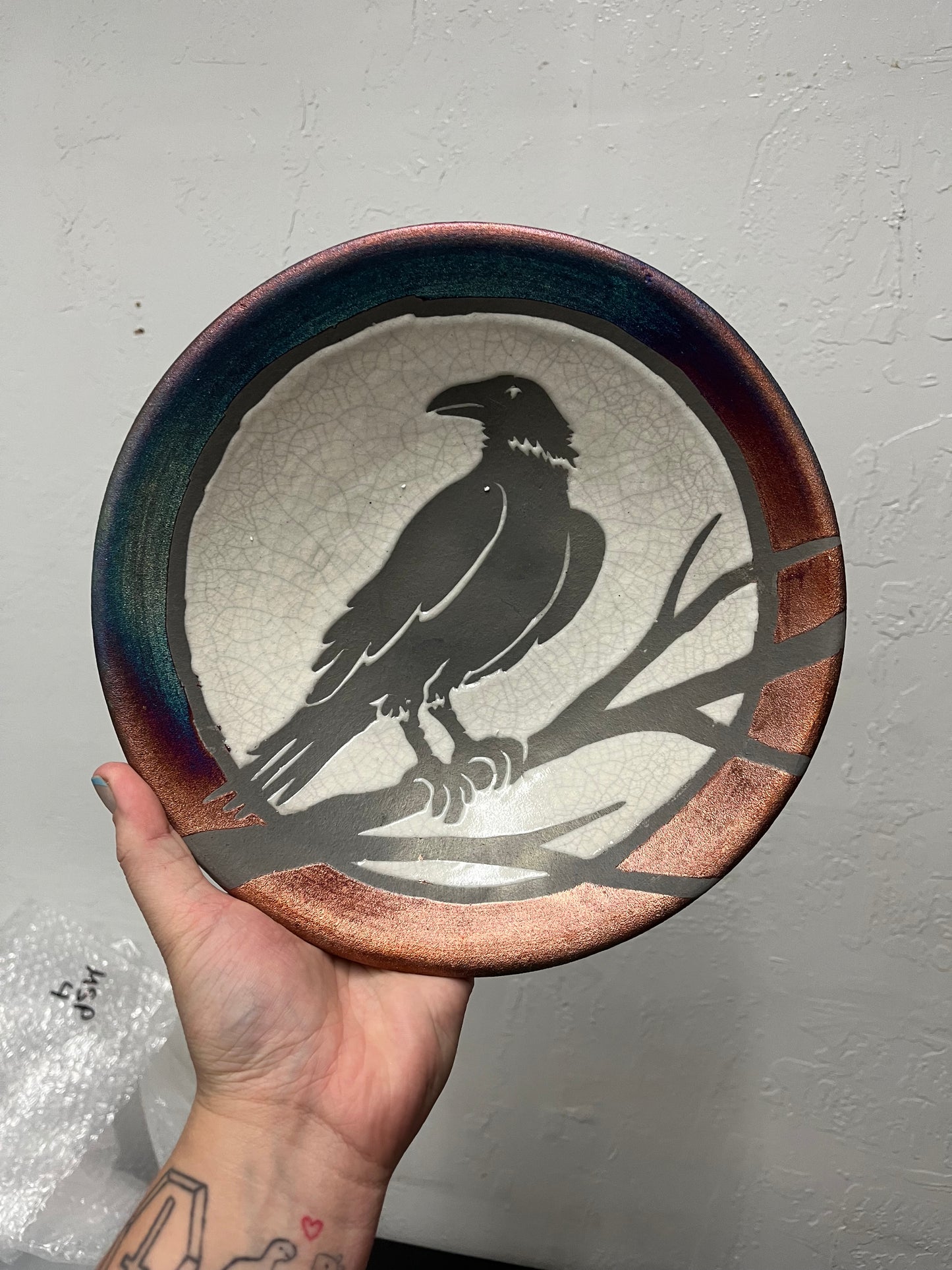 Raven - Lg Silhouette Plate 9”