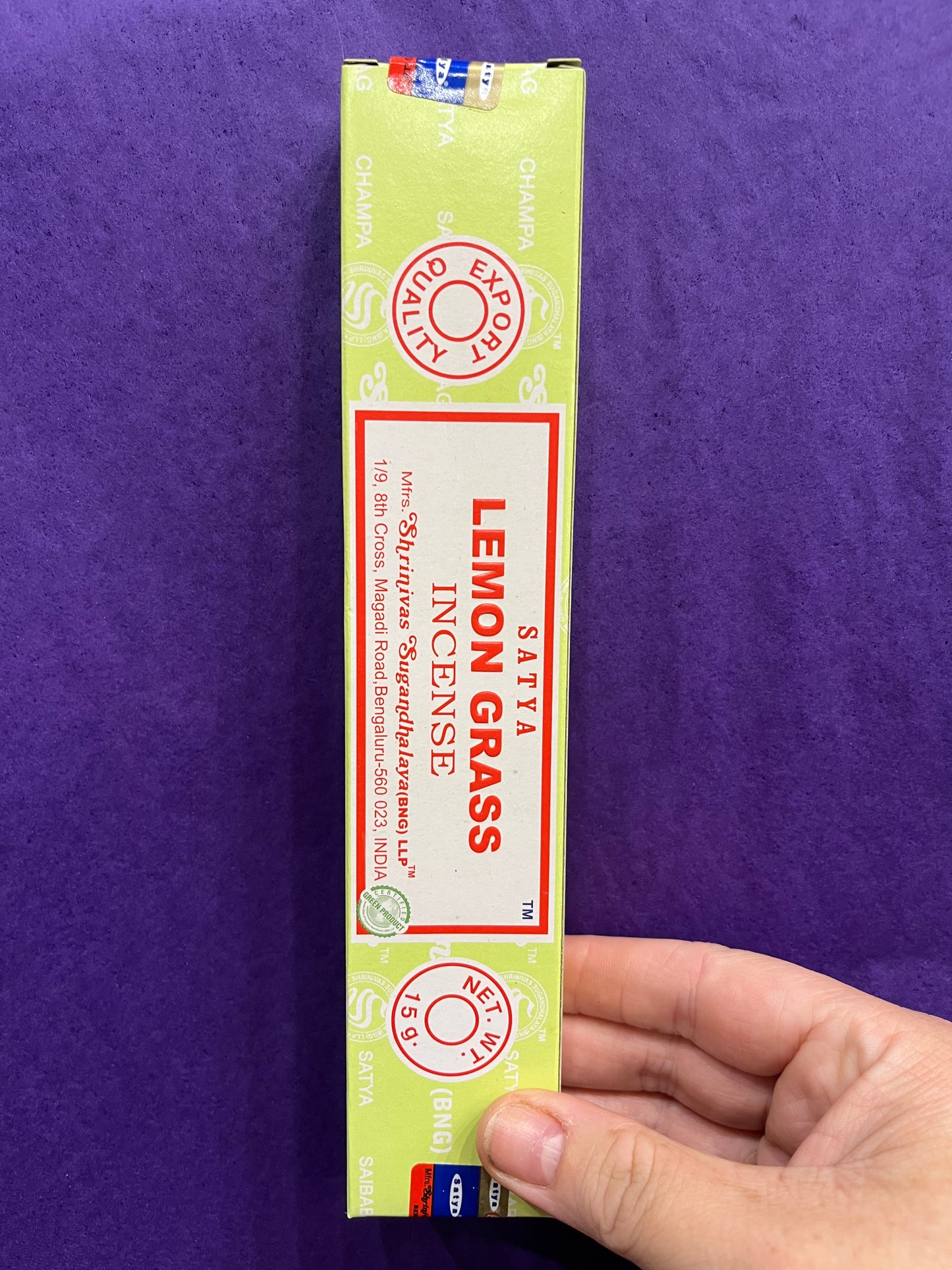 Lemongrass Nag Champa-15gr Box