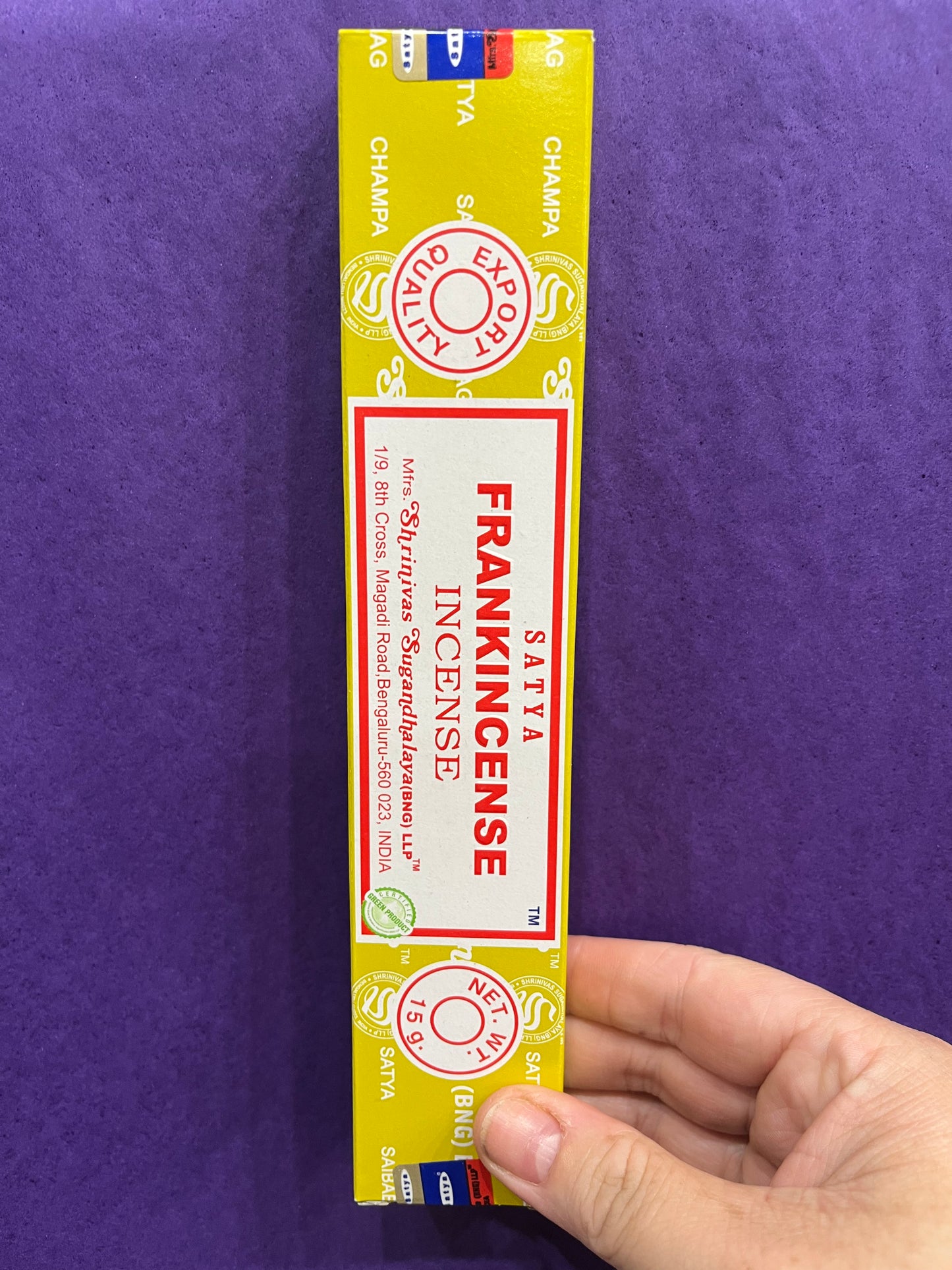 Frankincense Nag Champa-15gr Box