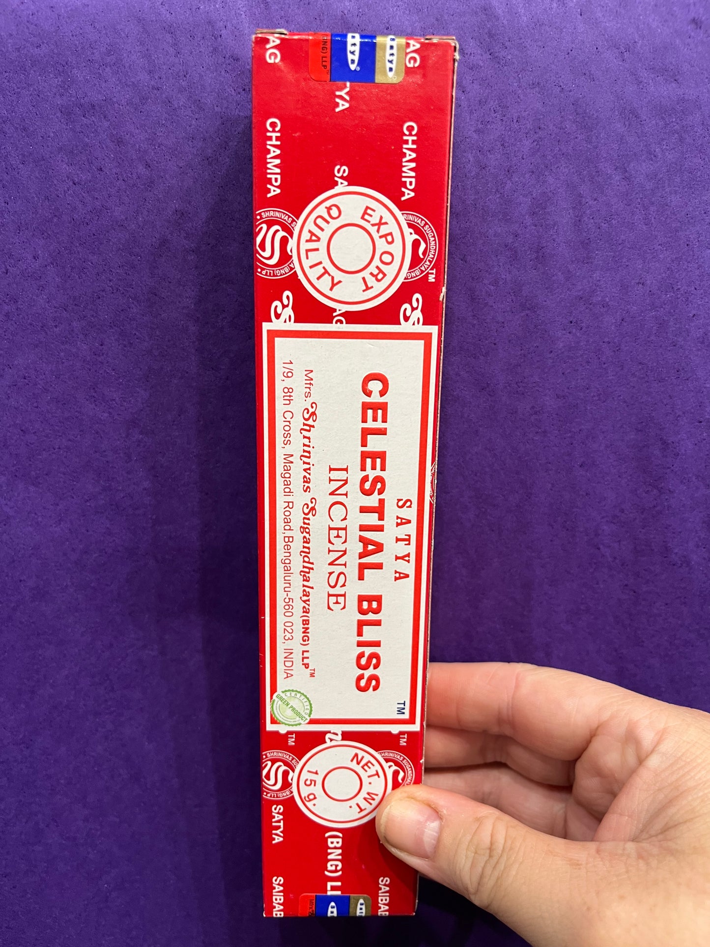 Celestial Bliss Nag Champa-15gr Box