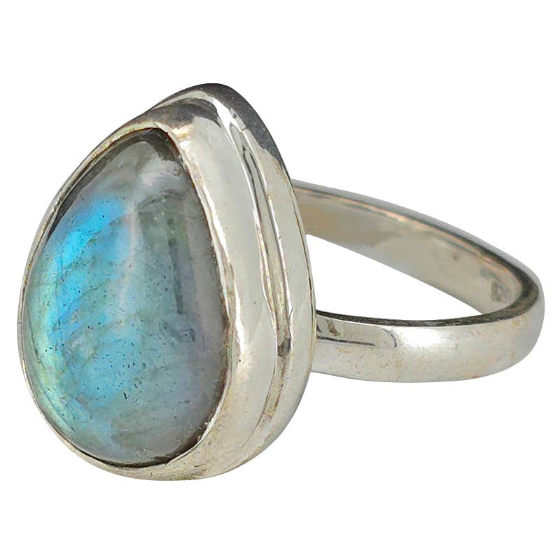 Labradorite Sterling Silver Ring: 8