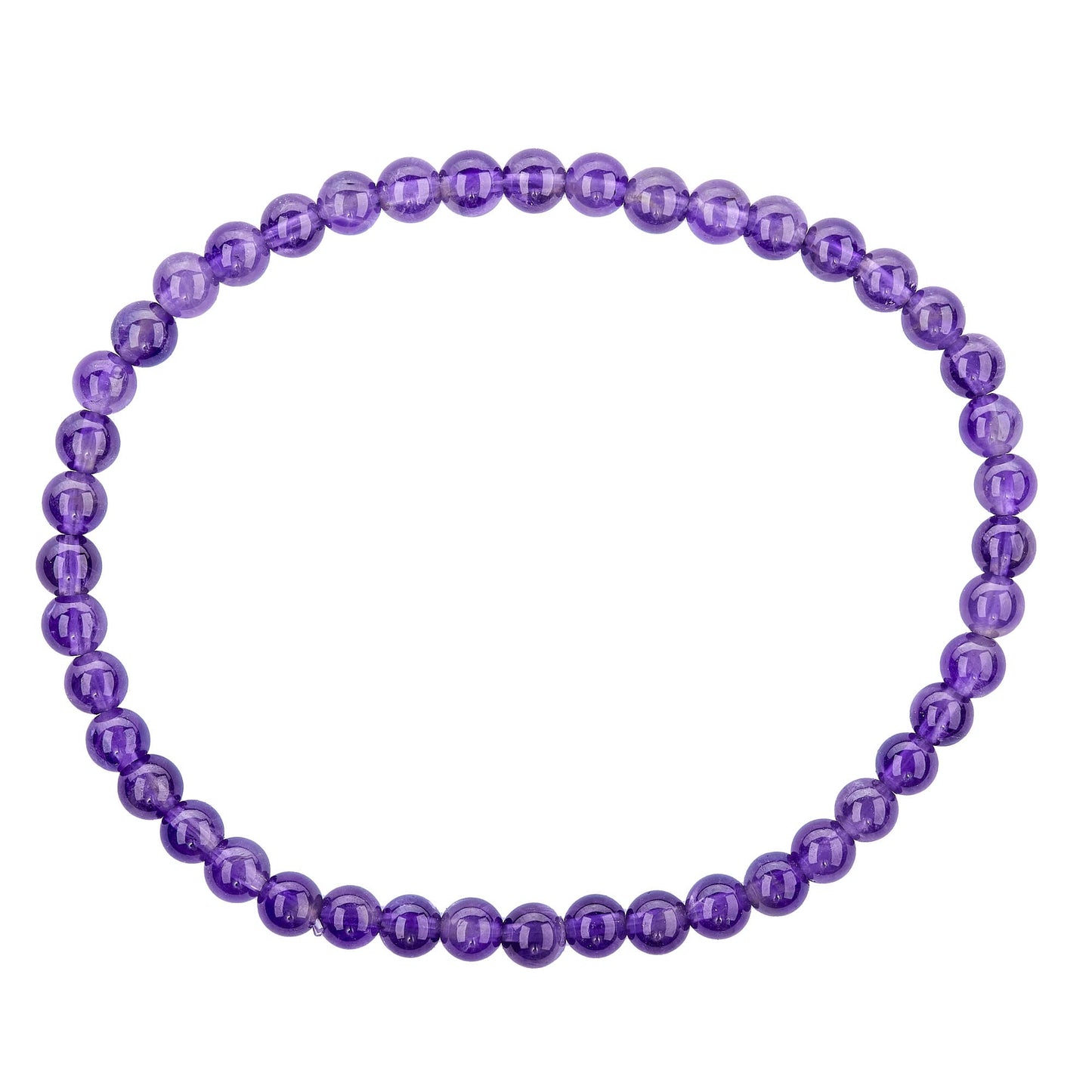 Amethyst -Crystal Bracelet - 4mm