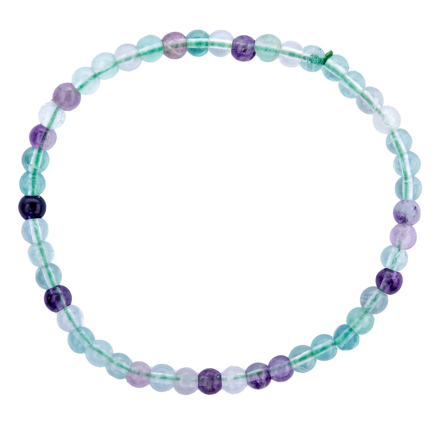 Fluorite -Crystal Bracelet - 4mm