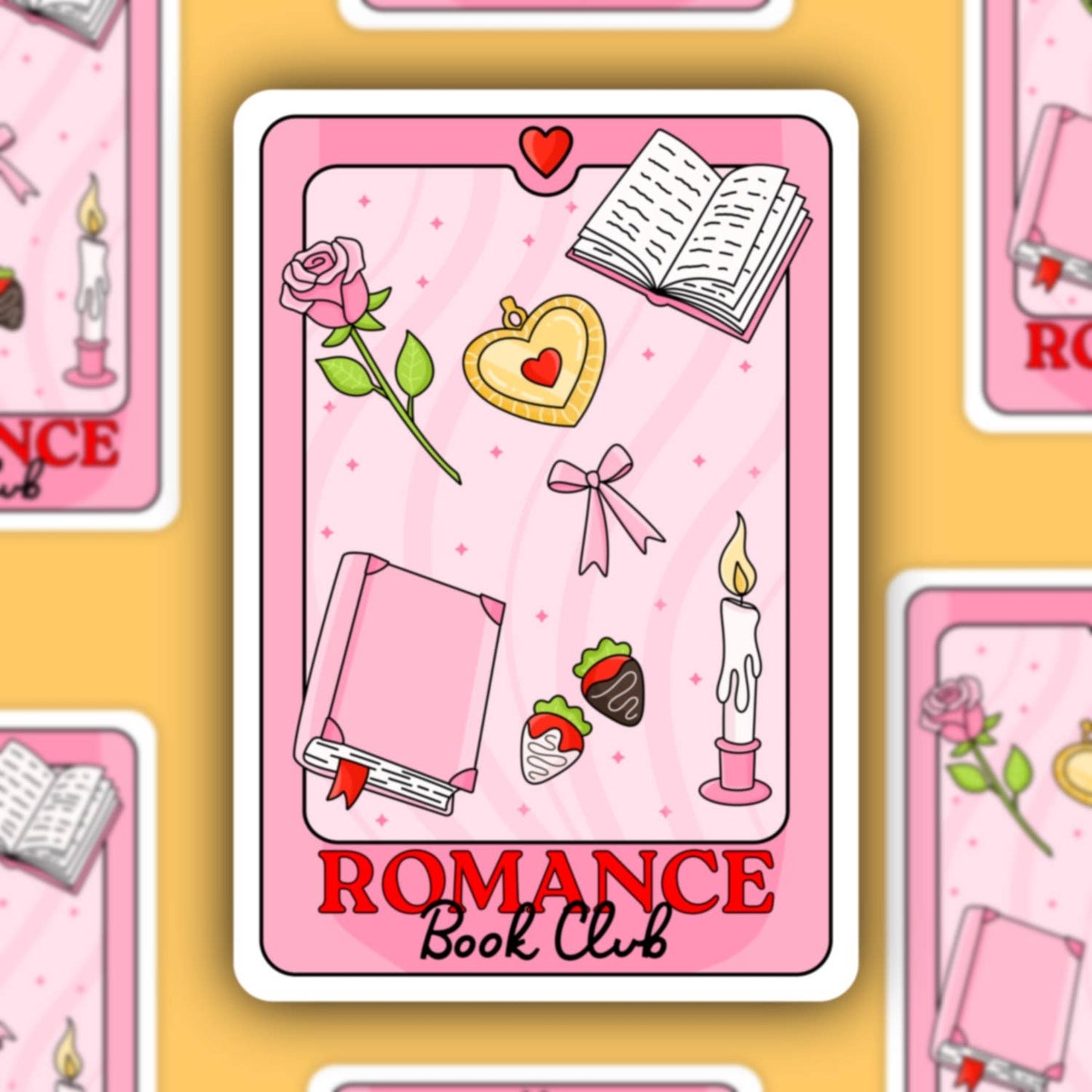 Romance Book Club Tarot Card Sticker