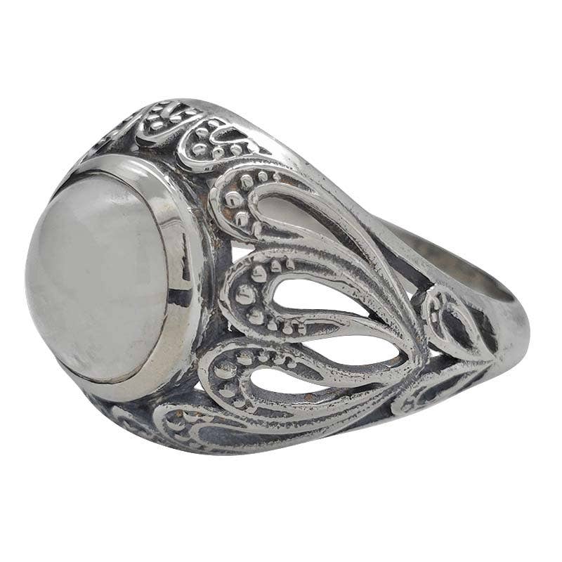 Moonstone Sterling Silver Ring: 9