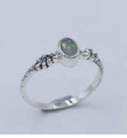 Opal Sterling Silver Ring