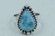Larimar Sterling Silver Ring