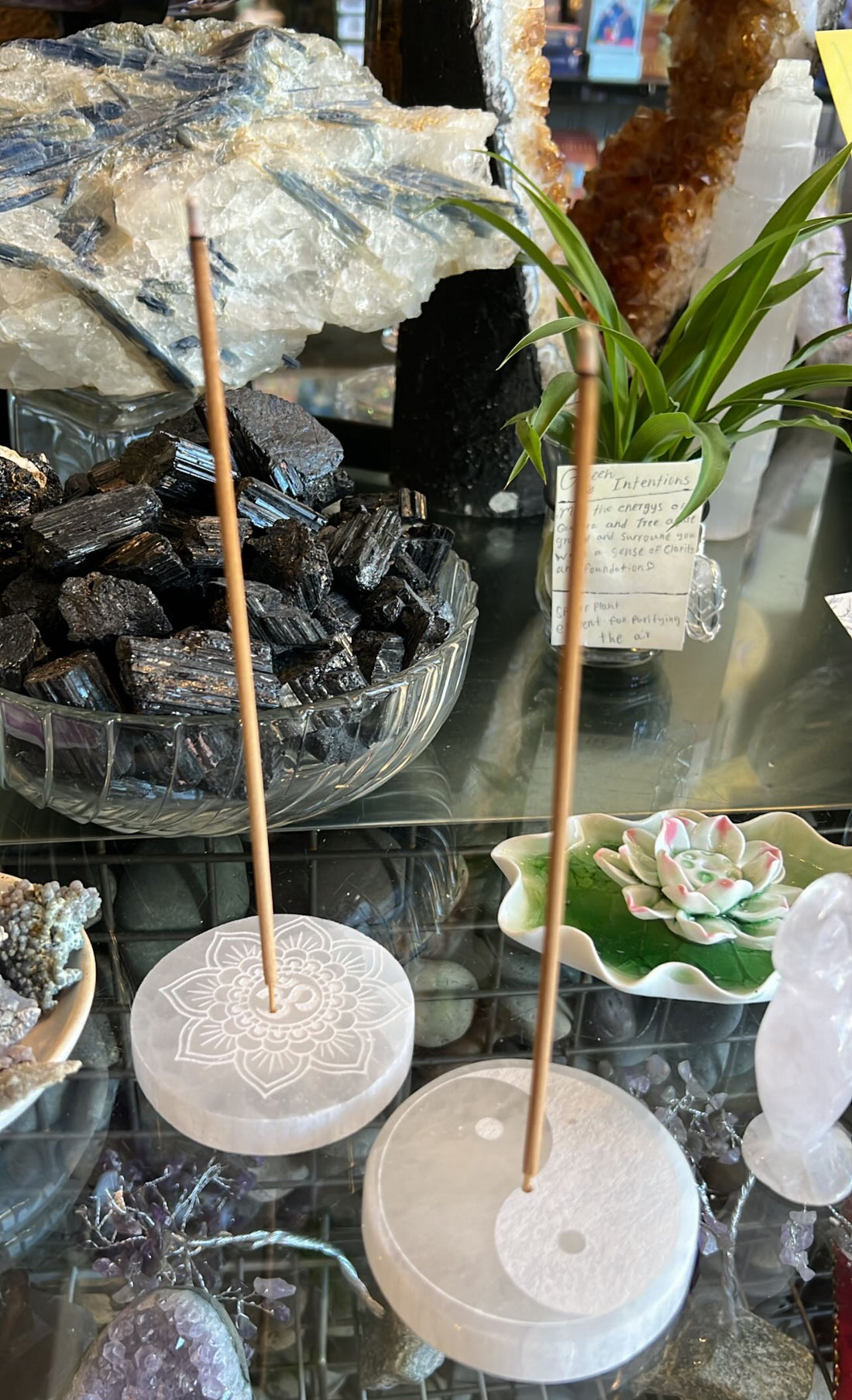 Selenite Incense Burners