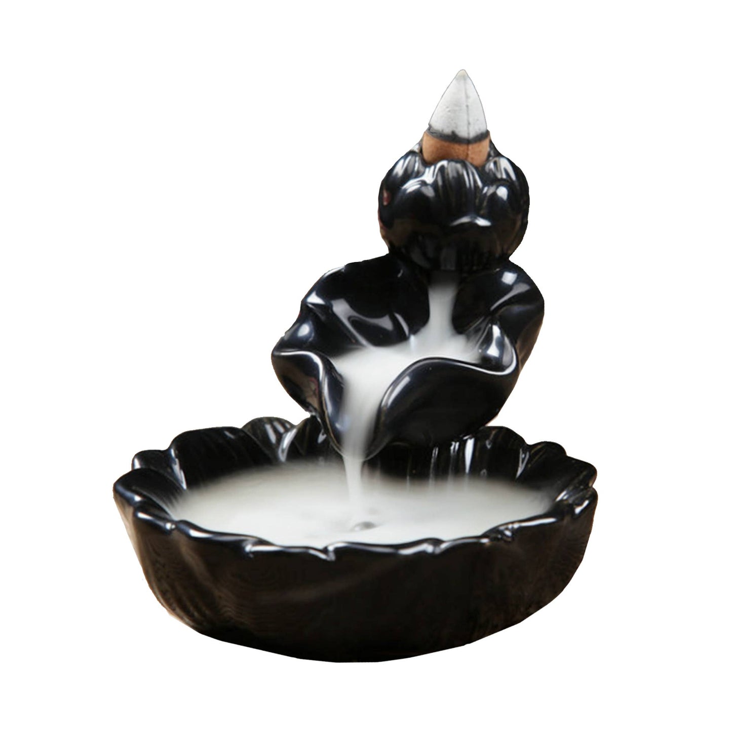 Ceramic Backflow Burner: Waterlily