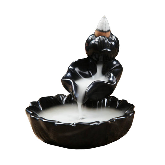 Ceramic Backflow Burner: Waterlily