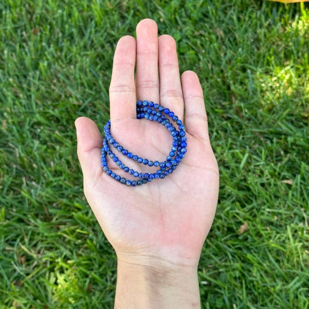 Lapis Lazuli- Crystal Bracelet - 4mm