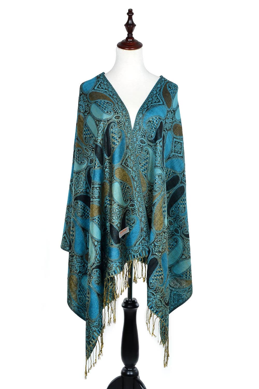 A18_5 - One Piece Pasiley Print Pashmina Shawl Scarf