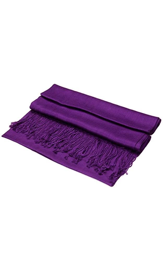 C39 - One Piece Violet Color Fashion Pashmina Shawl Scarf