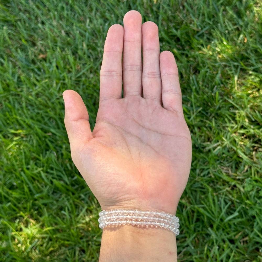Clear Quartz - Crystal Bracelet - 4mm