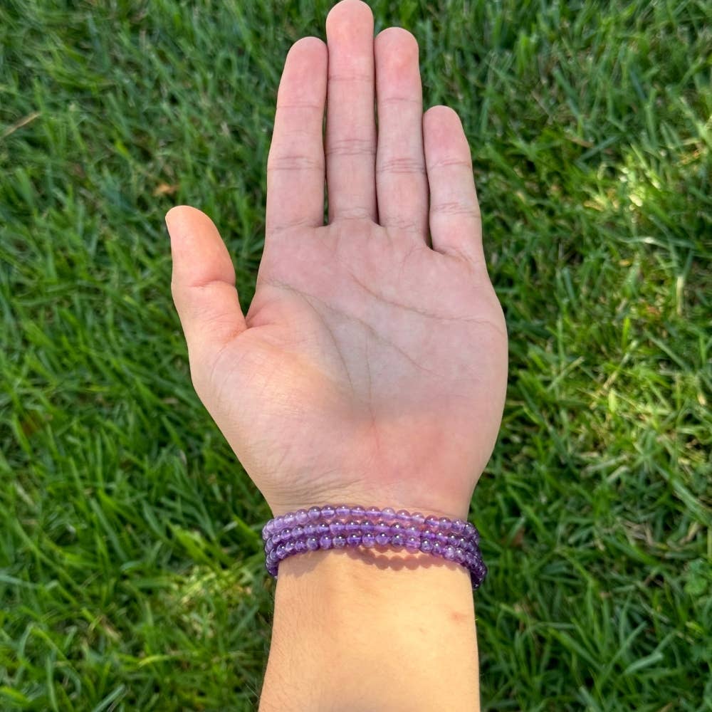 Amethyst -Crystal Bracelet - 4mm