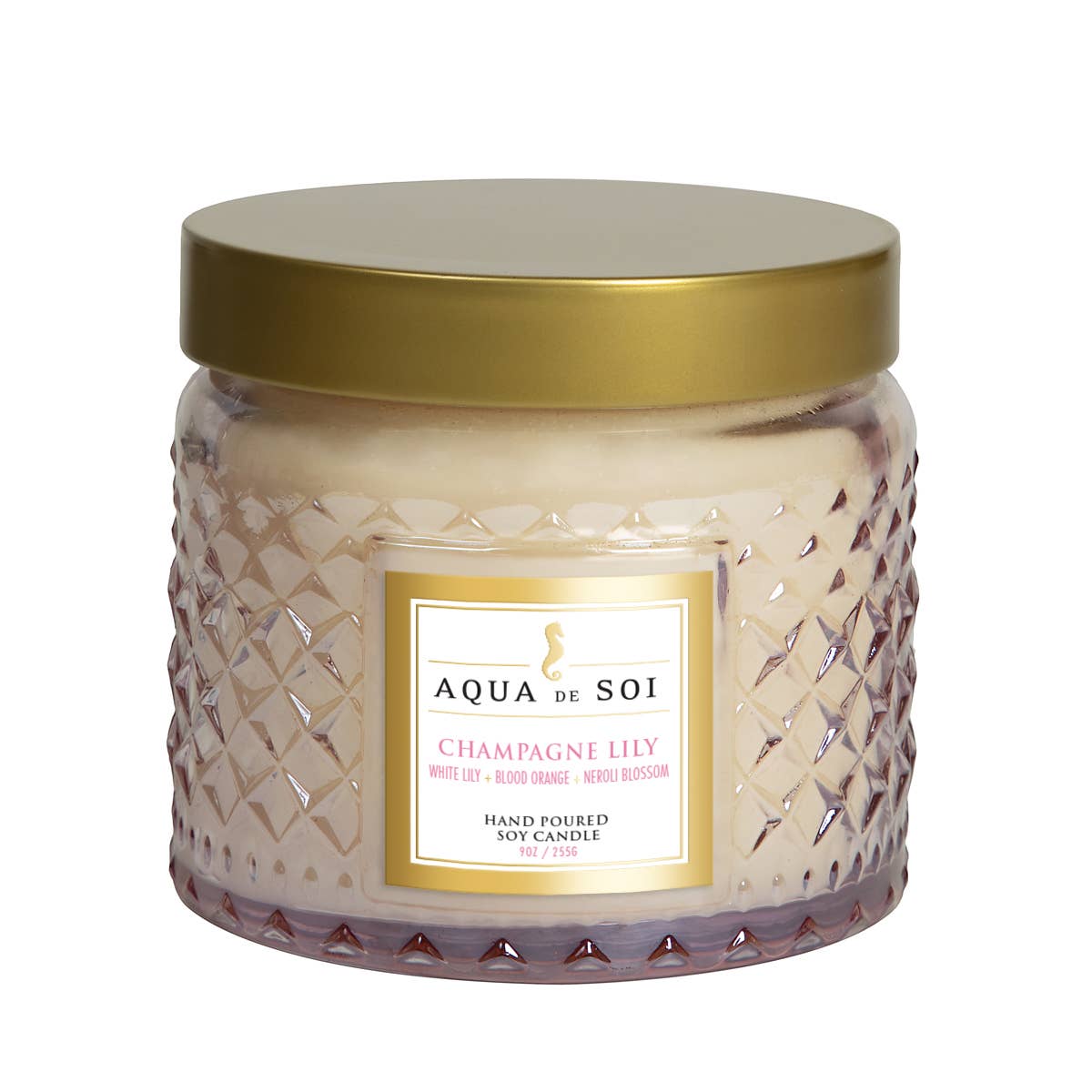 Champagne Lily Faceted Jar 11oz