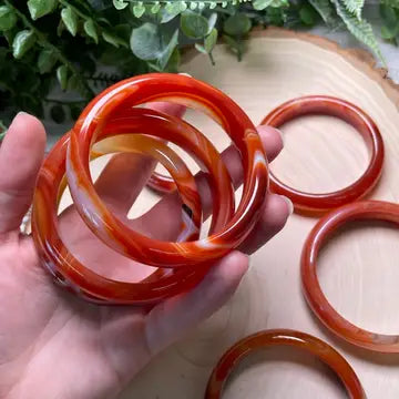 Carnelian Hoop Bracelet