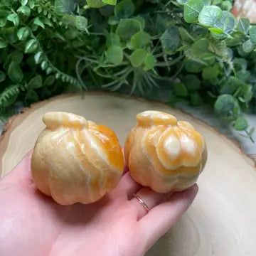 Yellow Calcite Pumpkin