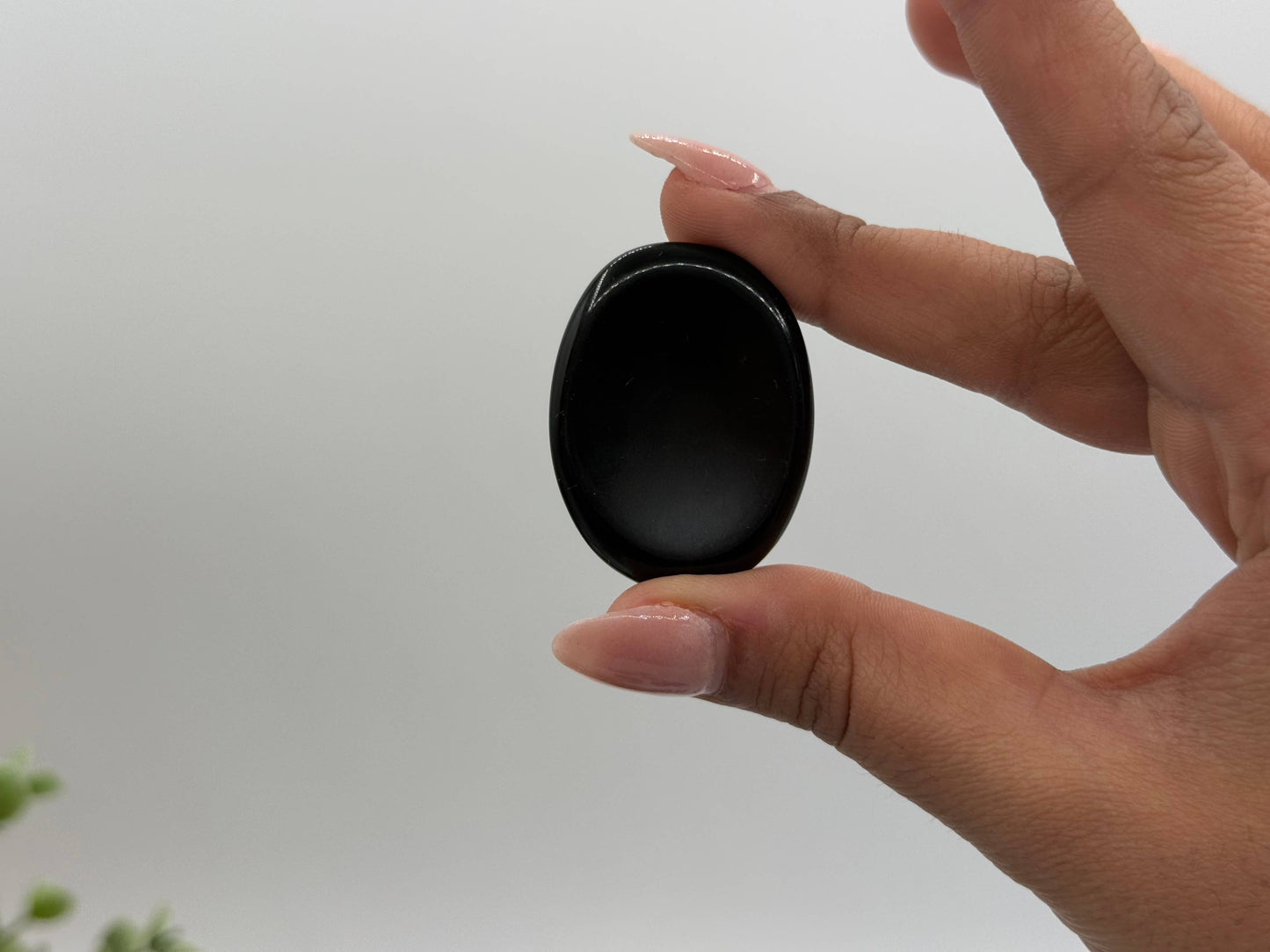 Black Obsidian Intention Stones 40x30x8mm (1 piece)