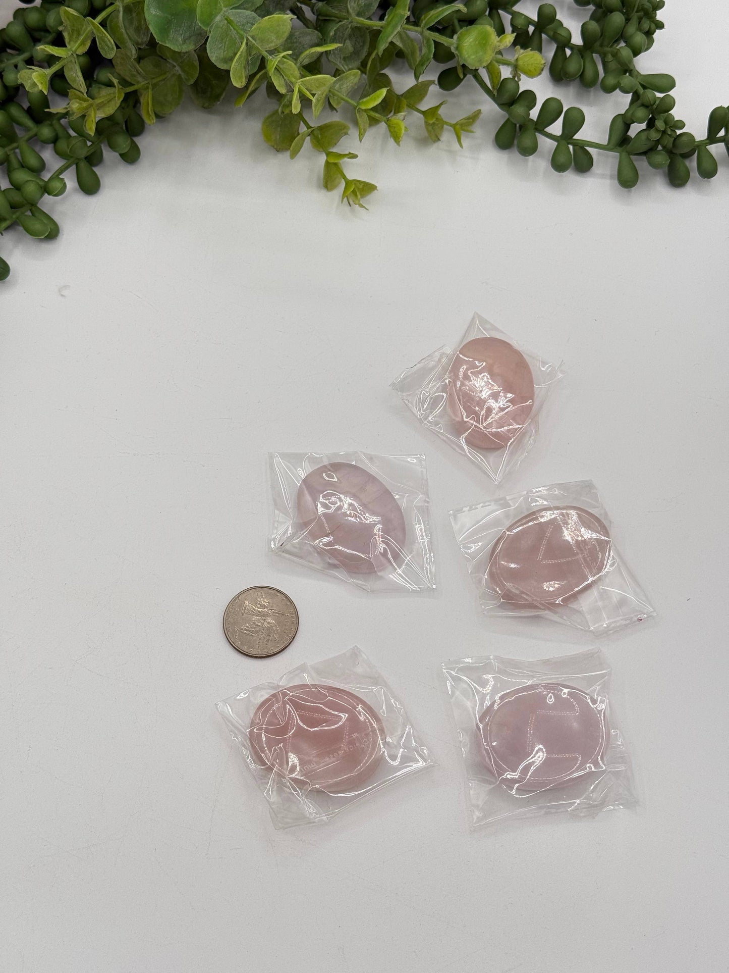 Rose Quartz Intention Stones 40x30x8mm