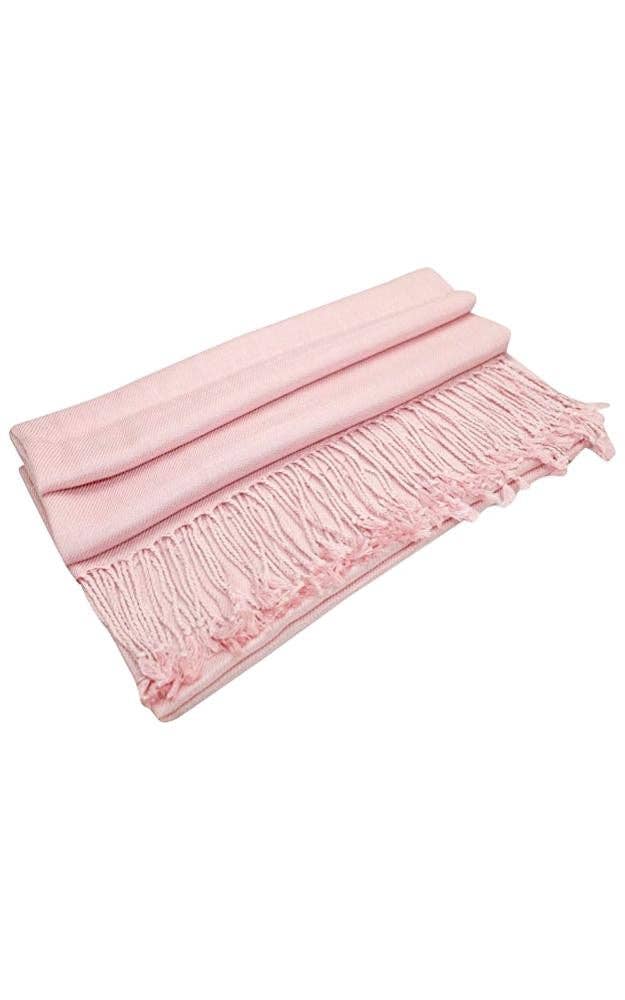 C32 - One Piece Lt Pink Color Fashion Pashmina Shawl Scarf