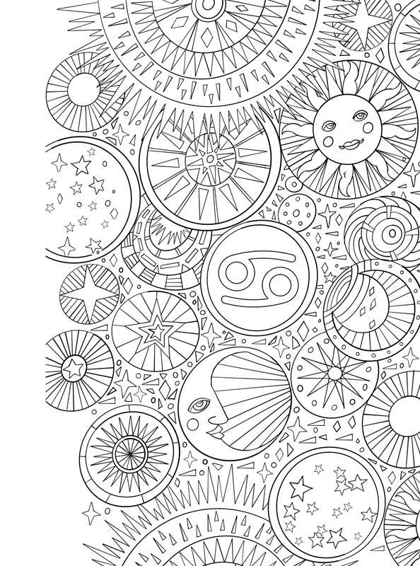 Cancer: Your Cosmic Coloring Book by Mecca Woods: Paperback; 48 pages / English