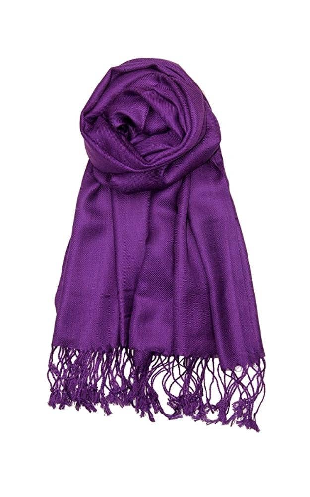 C39 - One Piece Violet Color Fashion Pashmina Shawl Scarf