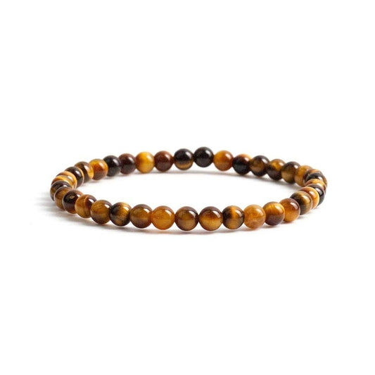 Tiger's Eye -Crystal Bracelet - 4mm