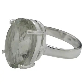 Prasiolite Sterling Silver Ring