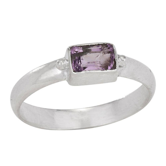 Lavender Skies Amethyst Sterling Silver Ring: 8