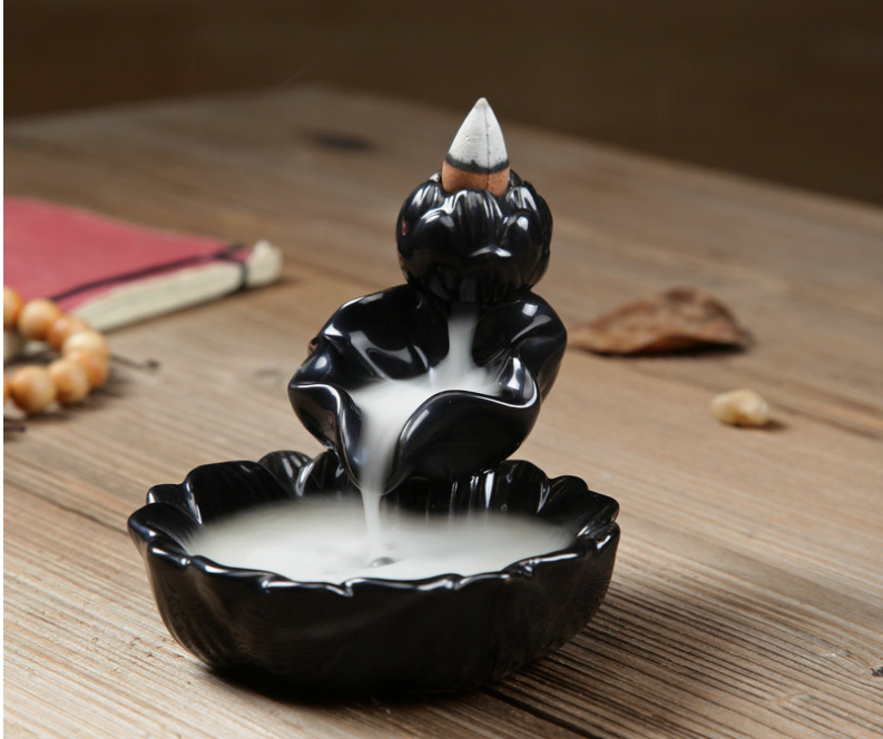 Ceramic Backflow Burner: Waterlily